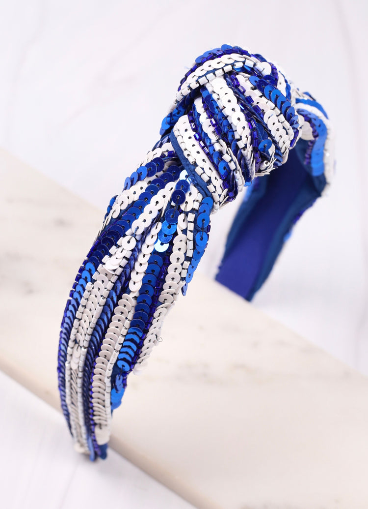 Royalty Sequin Striped Headband