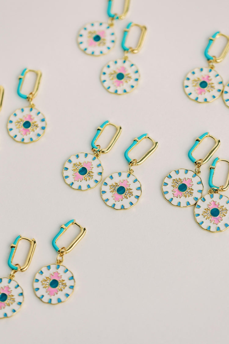 Capri Tile Charm Earrings | St. Armands Designs