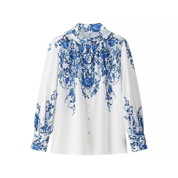 Penelope Floral Set in Blue/White
