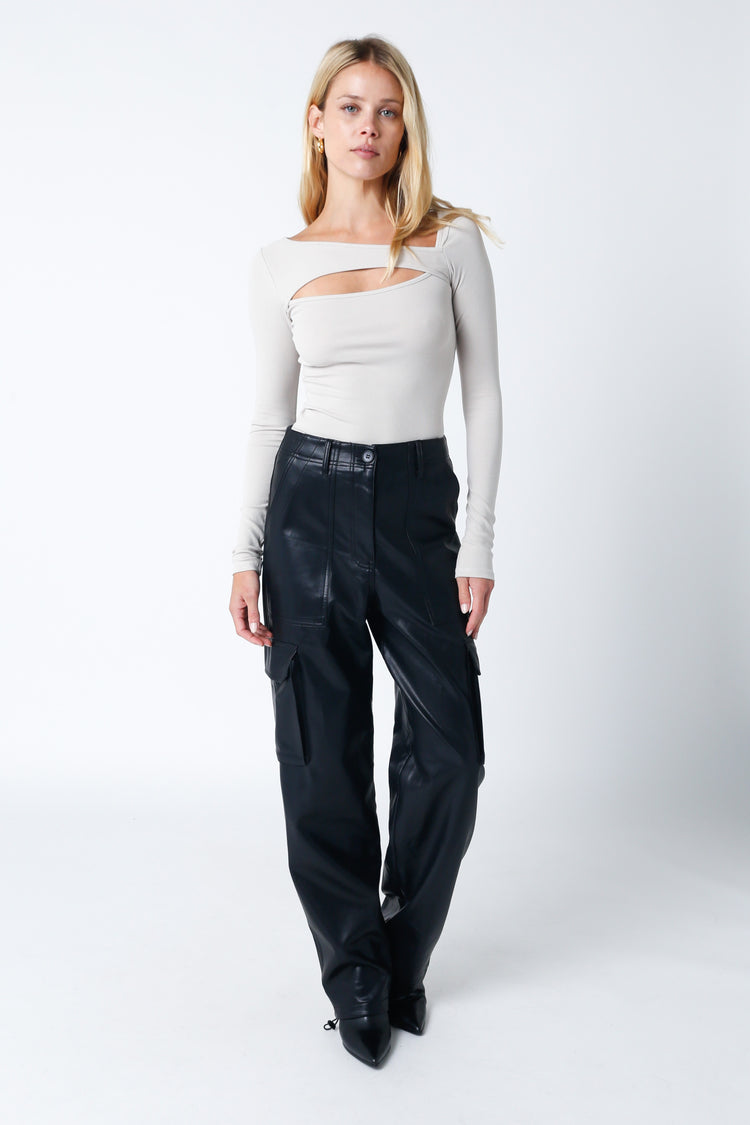 Florence Cut Out Top in Ecru