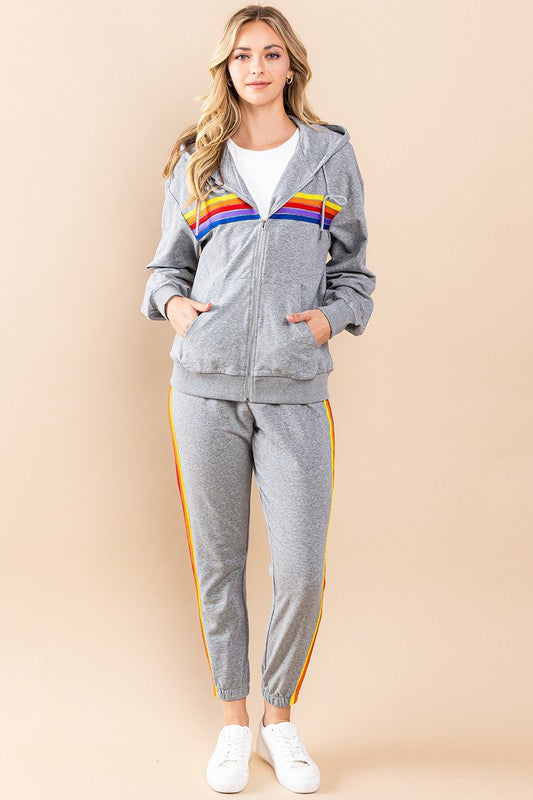 Nation Stripe Lounge Set