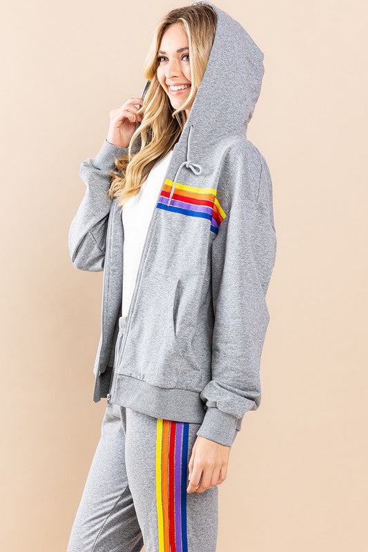 Nation Stripe Lounge Set