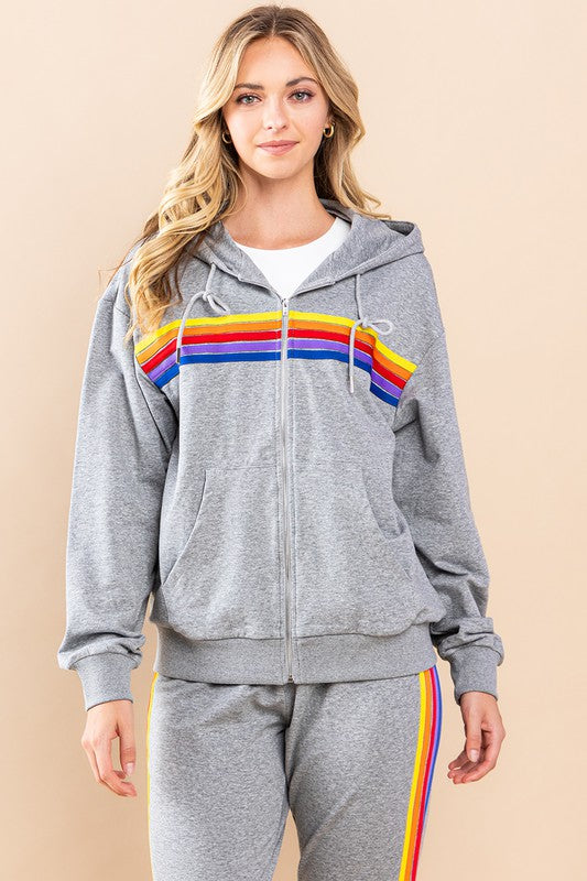 Nation Stripe Lounge Set