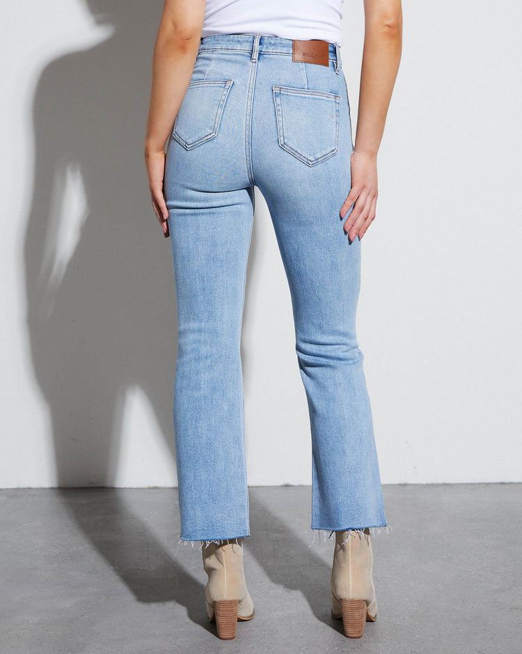 Elize High Rise Stretch Straight Jeans