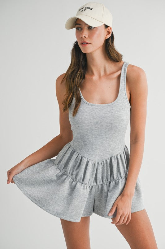 Avalee Tiered Ruffle Active Romper