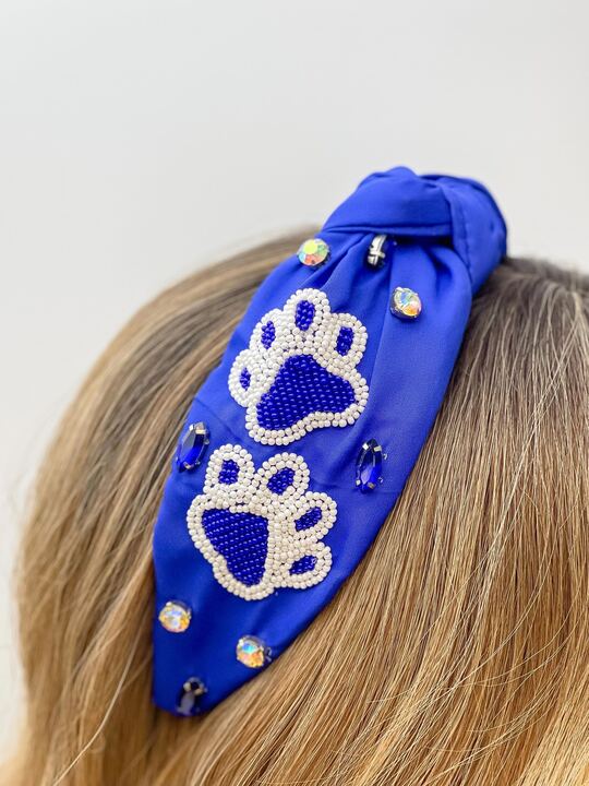 Paw Prints & Sequin Gameday Headband