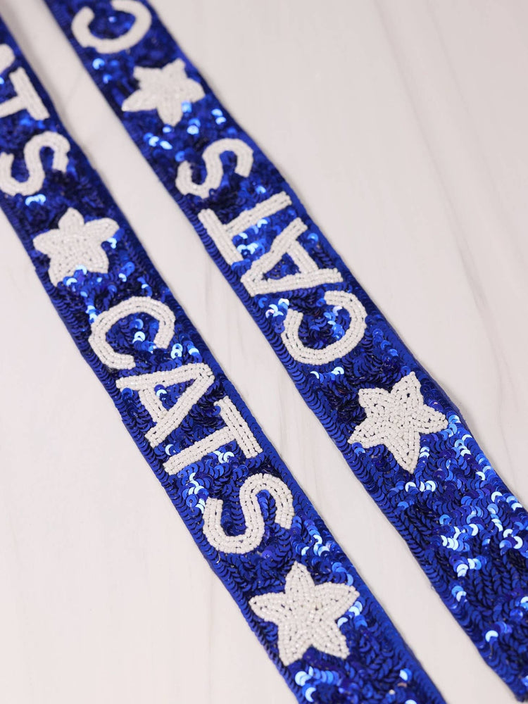 "Cats x Stars" Sequin Beaded Purse Strap