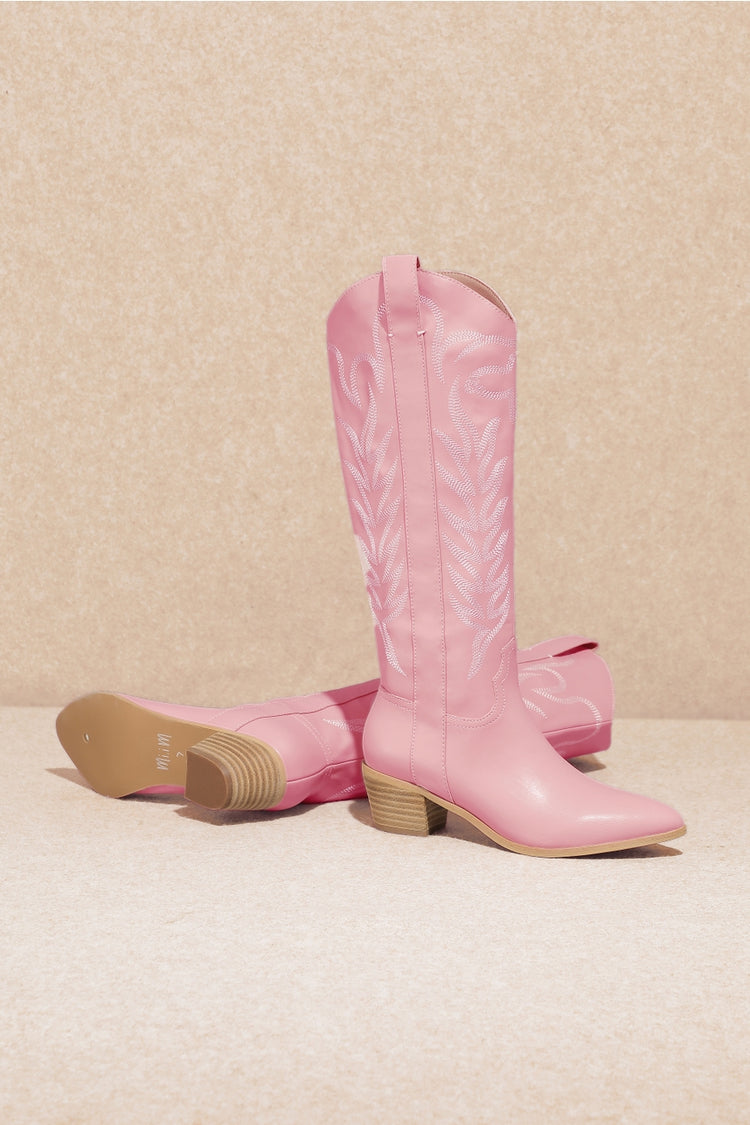 McClaine Western Boots in Bubblegum