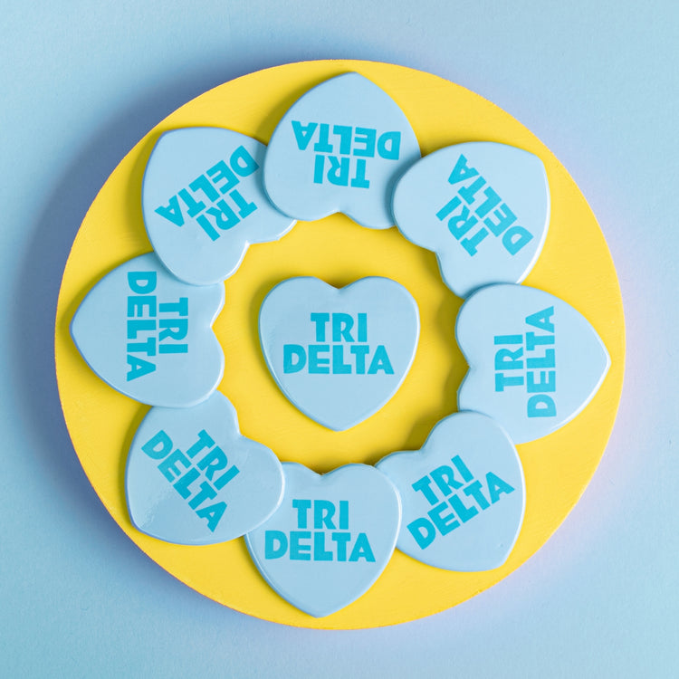 JCB Exclusive | Tri Delta Heart Button