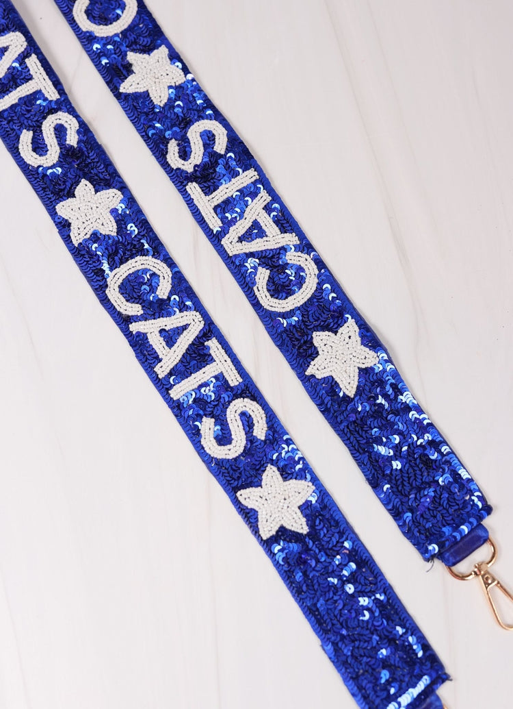 "Cats x Stars" Sequin Beaded Purse Strap