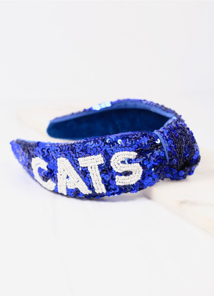 Cats Sequin Beaded Headband