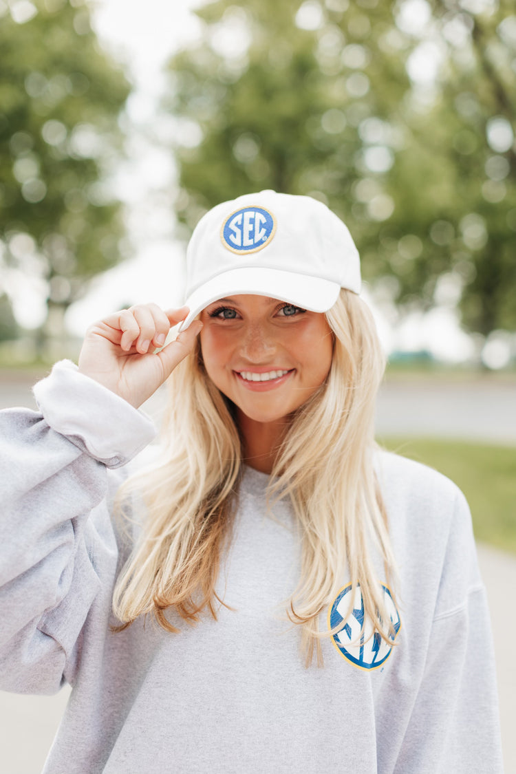 SEC Logo Hat in White