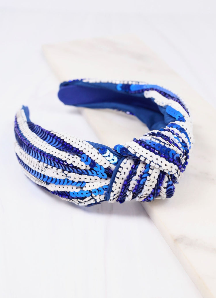 Royalty Sequin Striped Headband
