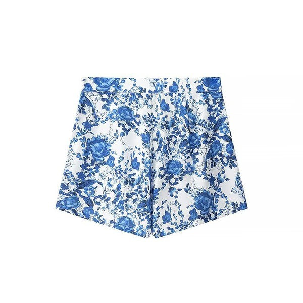 Penelope Floral Set in Blue/White