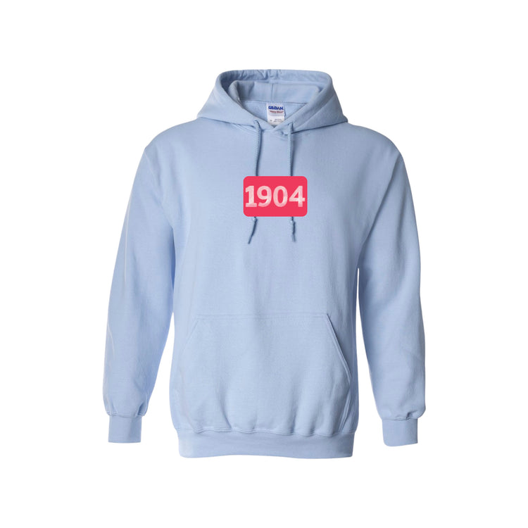 JCB Exclusive | Alpha Gam Matchbox Hoodie in Blue