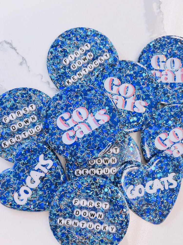 sydbdesigns x JCB | Kentucky Glitter Gameday Buttons