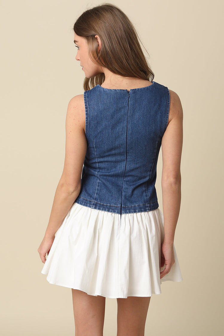 Dallas Denim Button Up Dress