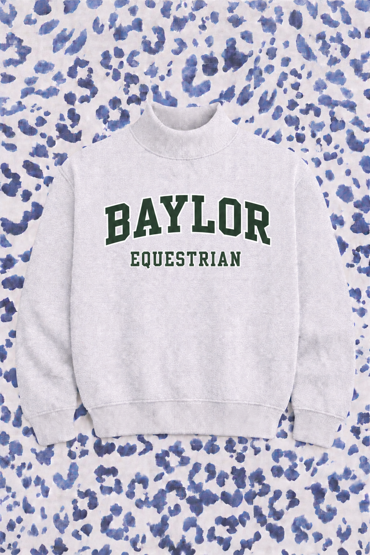 PREORDER: JCB Exclusive | Baylor Equestrian Mockneck Sweatshirt (Classic)