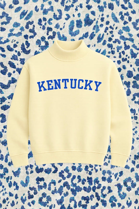 PREORDER: JCB Exclusive | Kentucky Mockneck Sweatshirt in Yellow