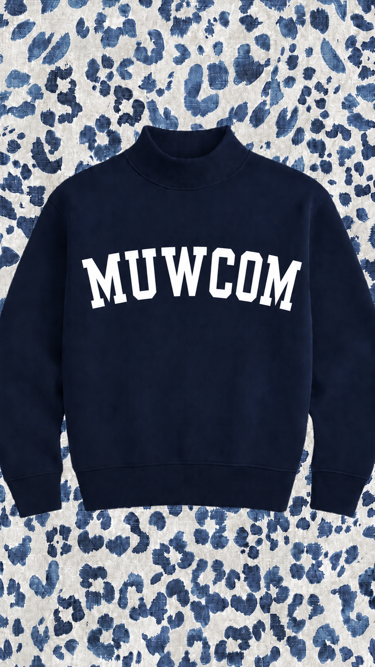 PREORDER: JCB Exclusive | MUWCOM Mockneck Sweatshirt (NAVY)