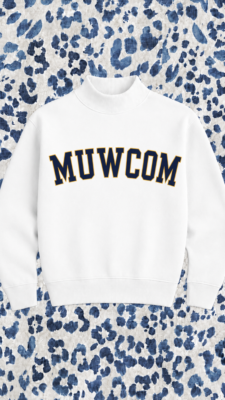 PREORDER: JCB Exclusive | MUWCOM Mockneck Sweatshirt (WHITE)