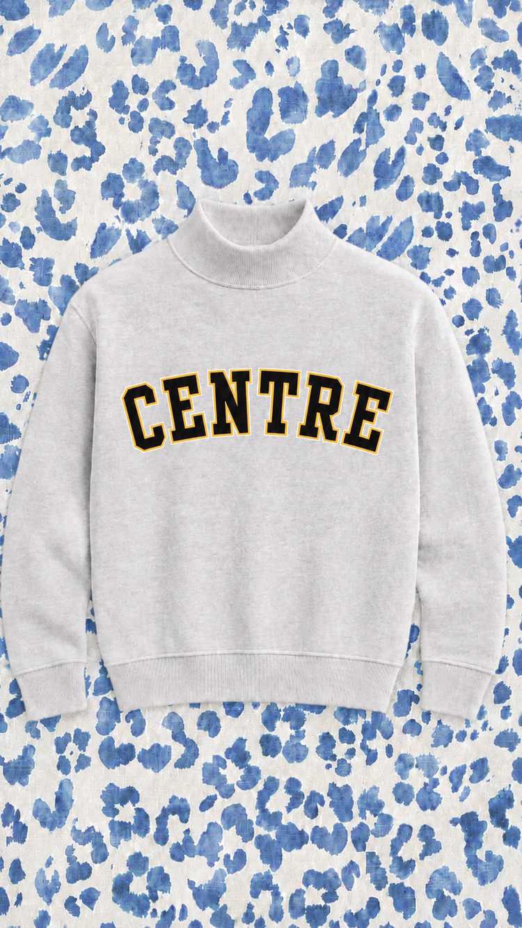 PREORDER: JCB Exclusive| Centre Mockneck Sweatshirt in Heather Grey
