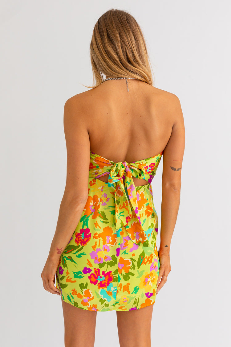 Hollis Strapless Floral Dress