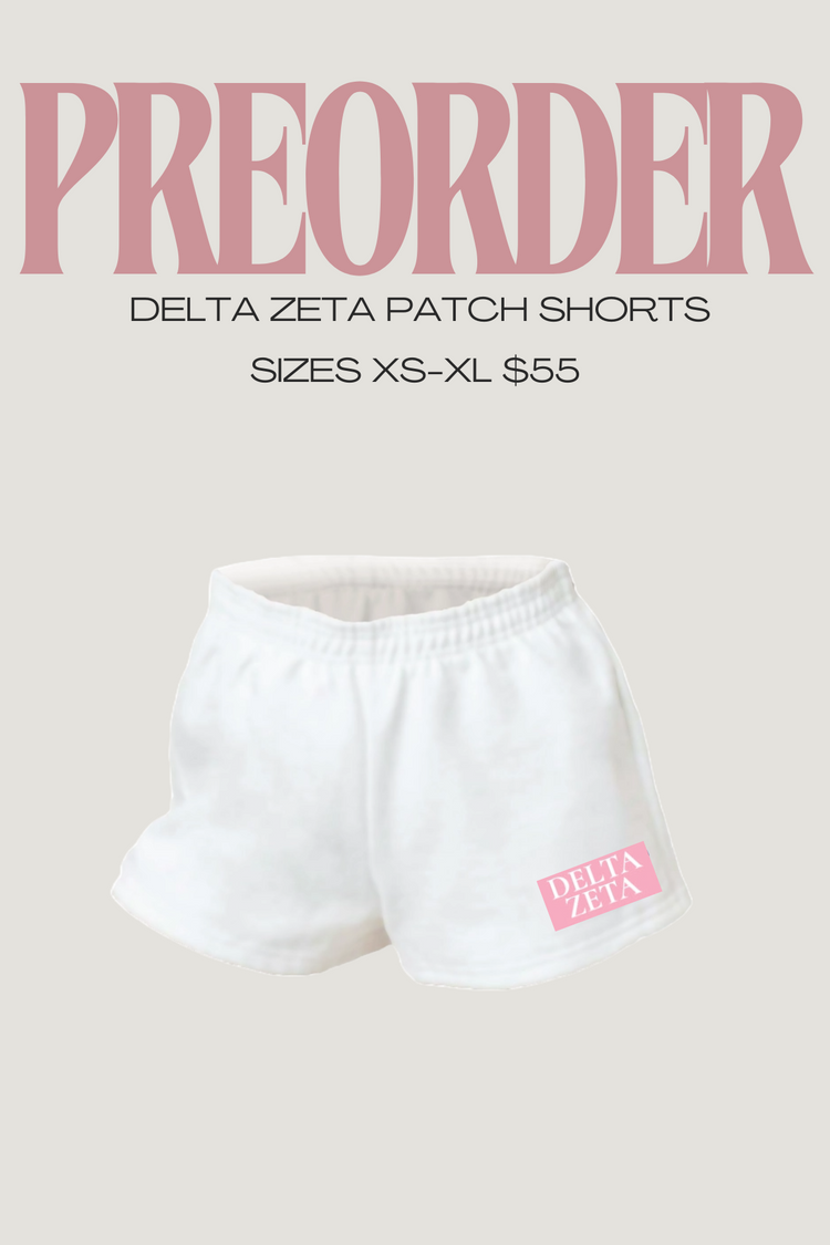 PREORDER: JCB Exclusive | Delta Zeta Patch Shorts