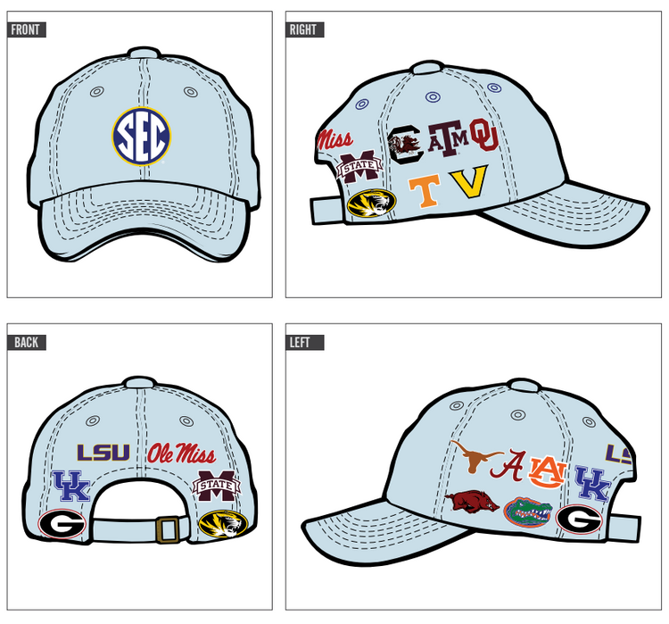 SEC Logo Hat in Blue