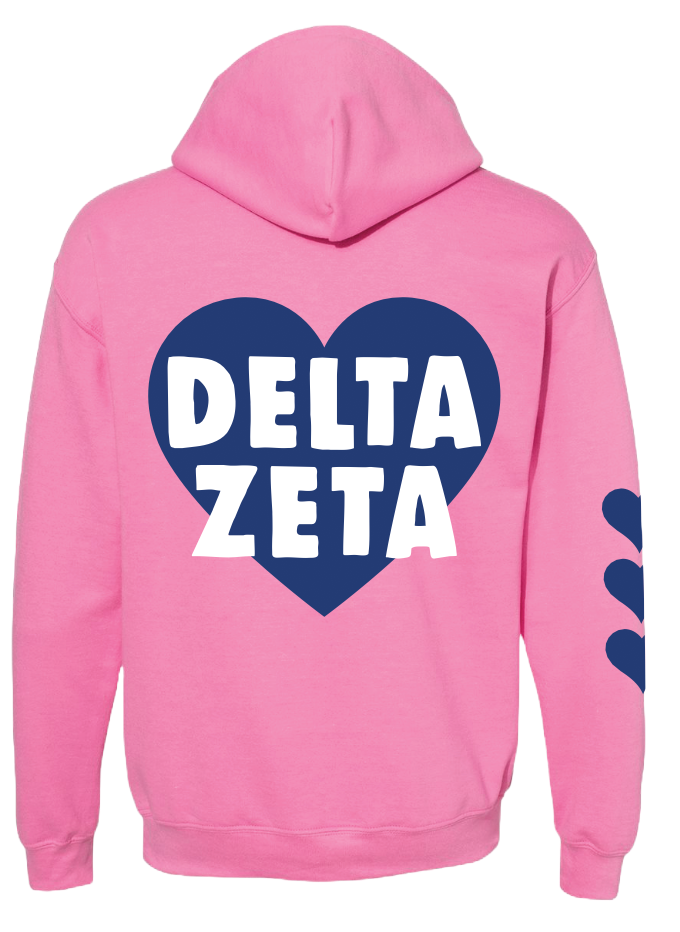 PREORDER: JCB EXCLUSIVE | Delta Zeta Heart Hoodie