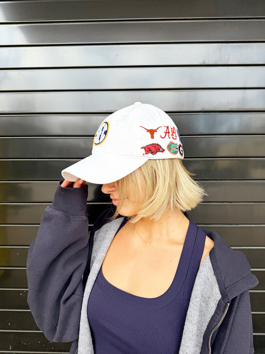 SEC Logo Hat in White