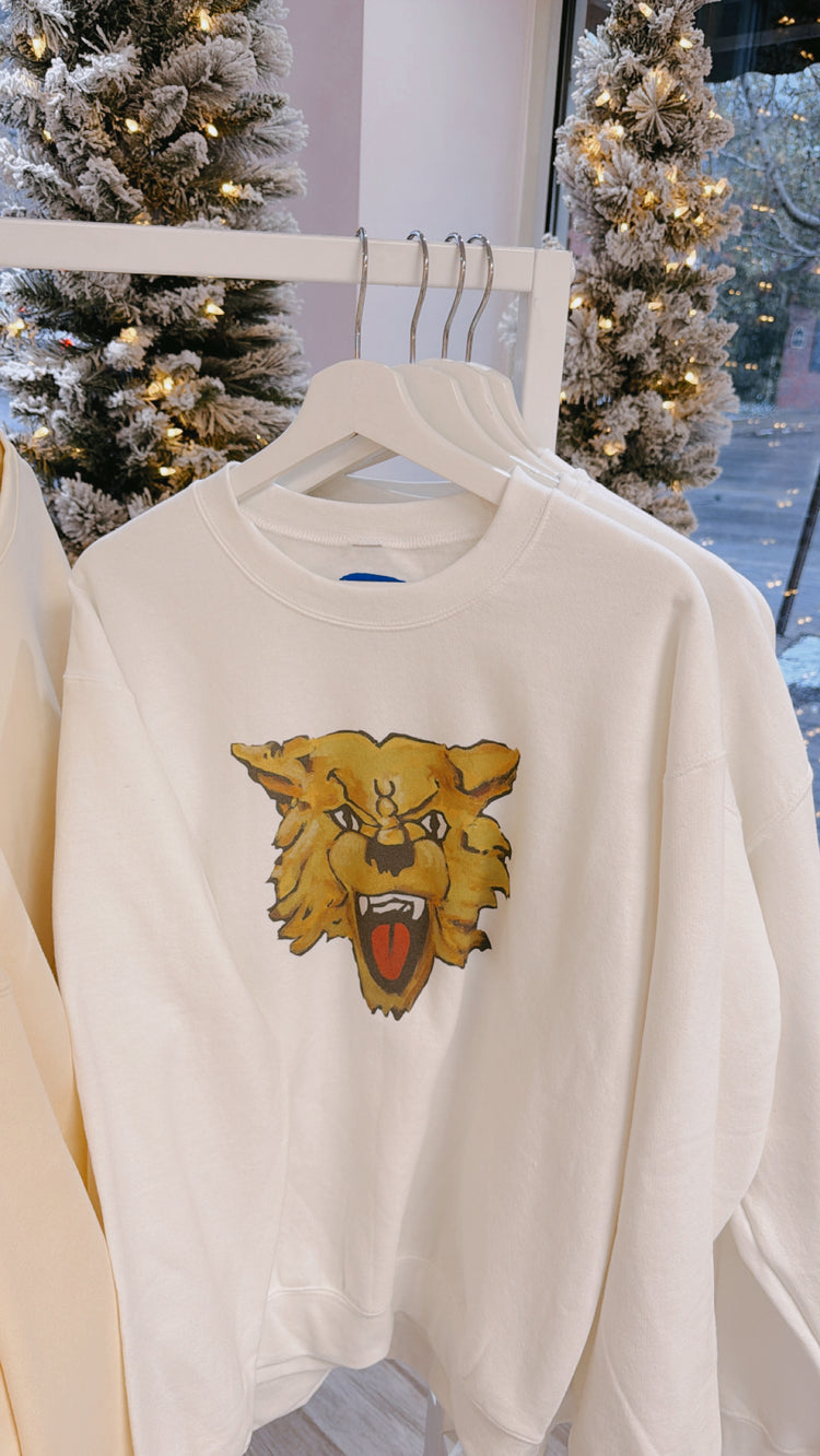 KSmithCreative | Wildcat Sweatshirt in White