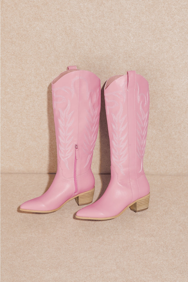 McClaine Western Boots in Bubblegum