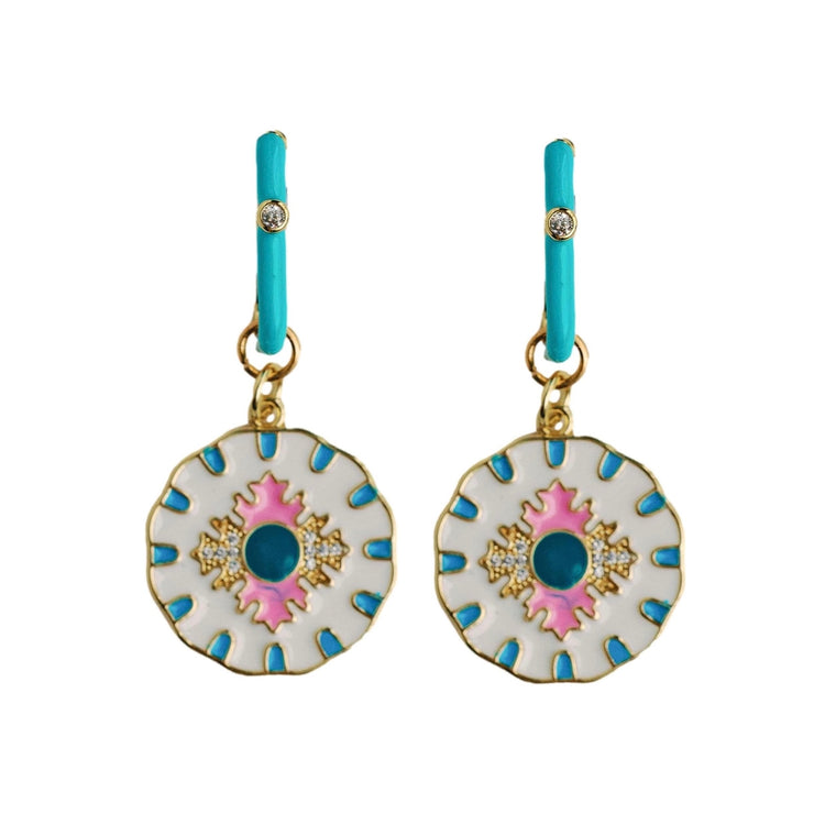 Capri Tile Charm Earrings | St. Armands Designs