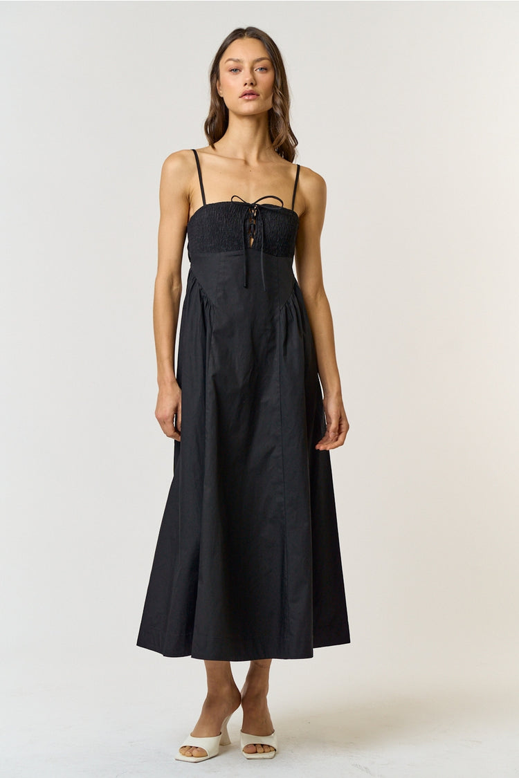 Savannah Smock Detailed Maxi Dress