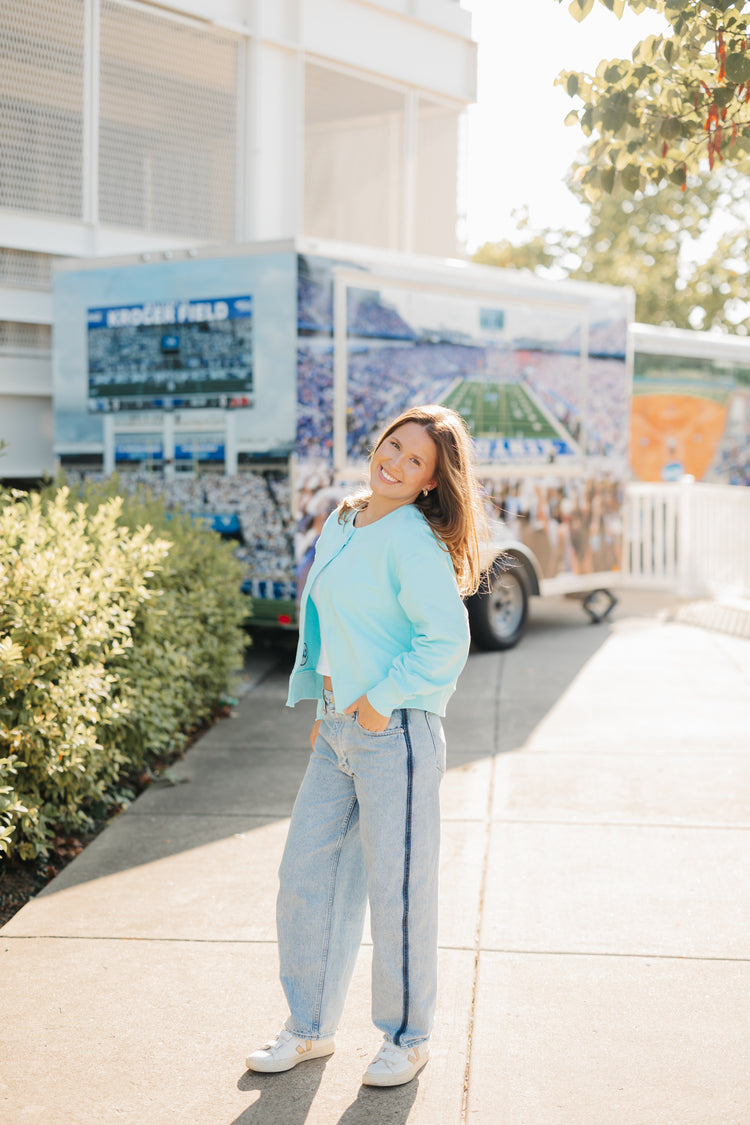 JCB Exclusive | CATS Cardigan in Turquoise