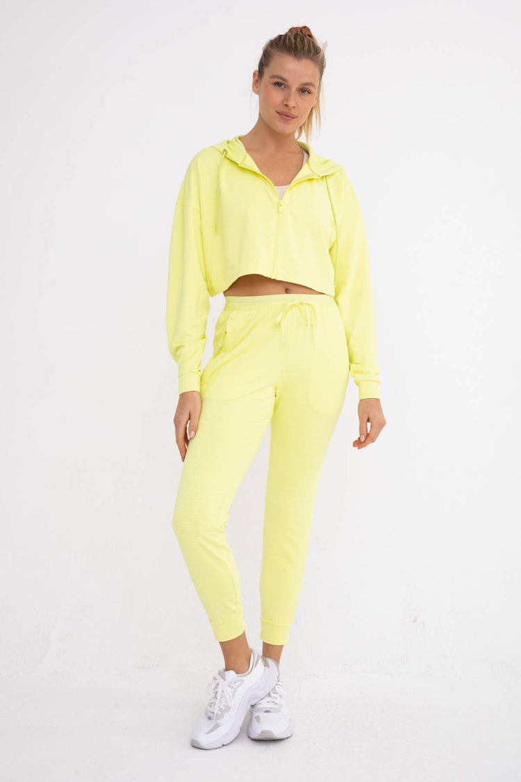 Fletcher Lounge Hoodie Set in Neon Lime