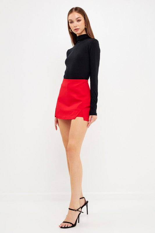 Moxie Mini Skort in Red