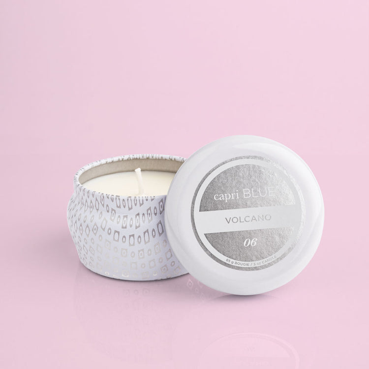 Capri Blue Volcano White Mini Tin