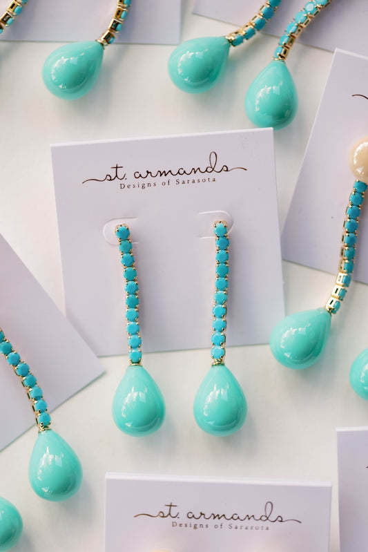 Turquoise Swingy Earrings | St. Armands Designs