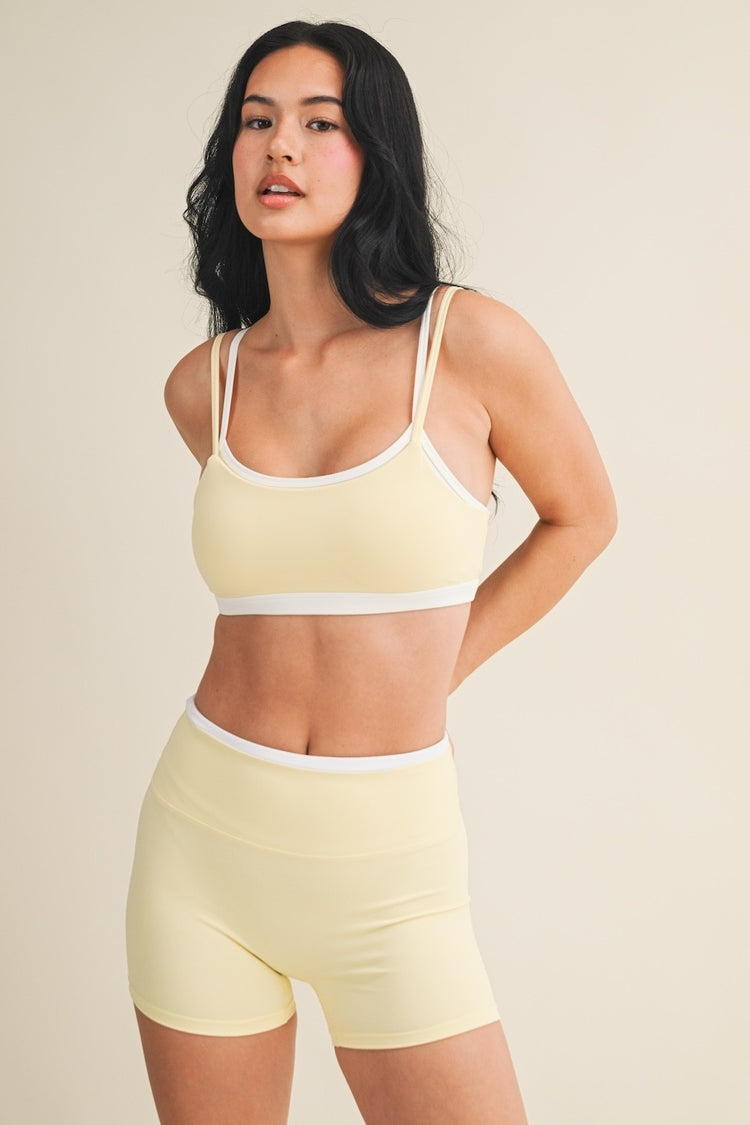 Lola Layered Active Set in Yellow/White