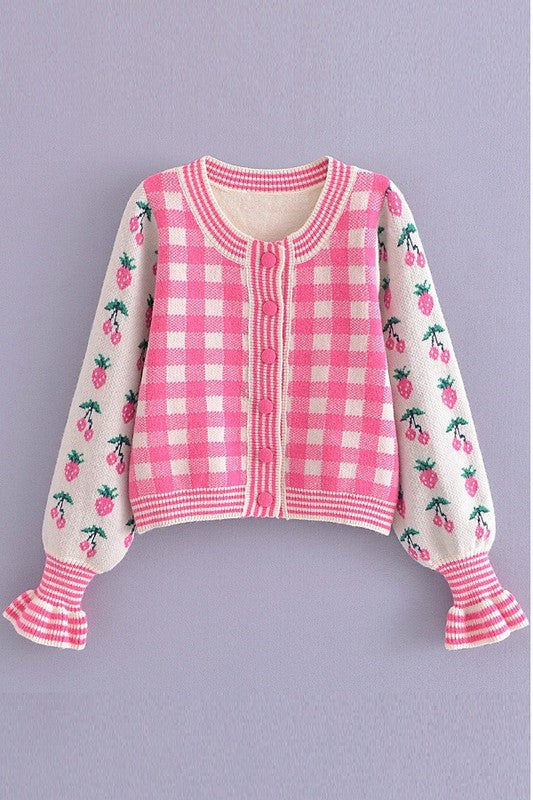 Elouise Pinkberry Babydoll Sweater