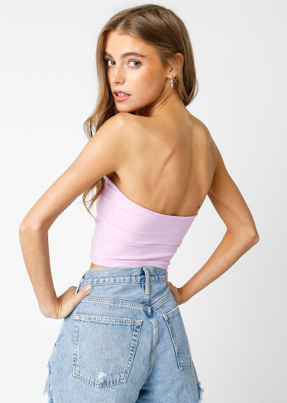 Florence Strapless Top in Pink