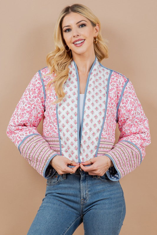 Darby Floral Reversible Quilt Jacket