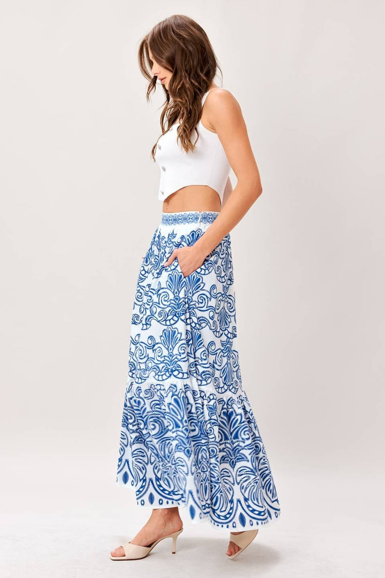 Sarahphina Floral Maxi Skirt