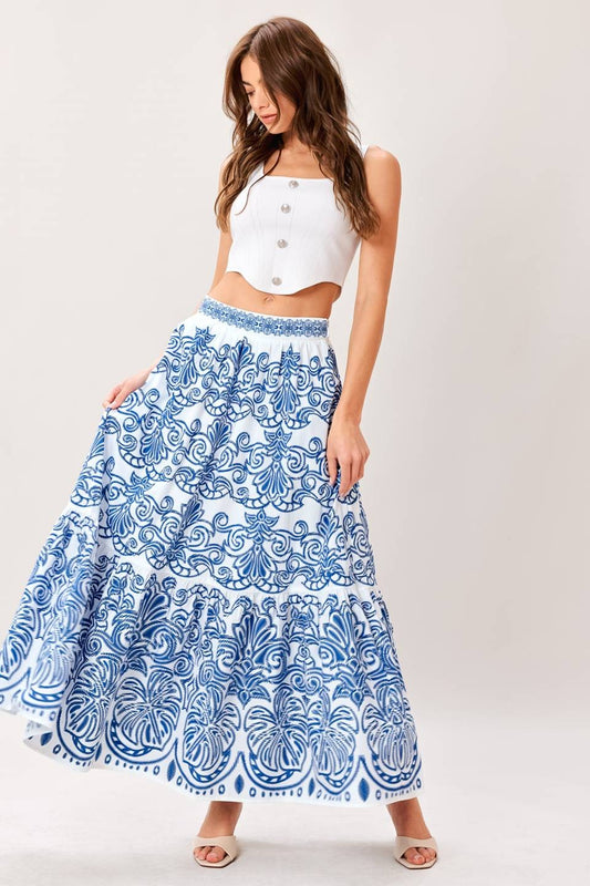 Sarahphina Floral Maxi Skirt