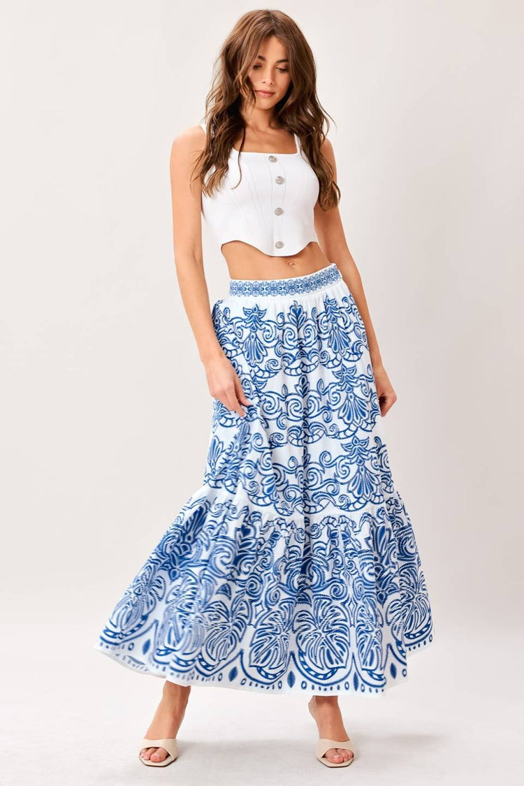 Sarahphina Floral Maxi Skirt