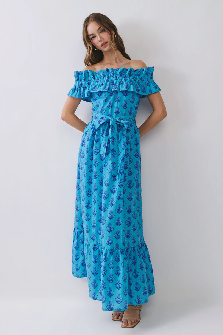 Markie Floral Ruffle Maxi Dress