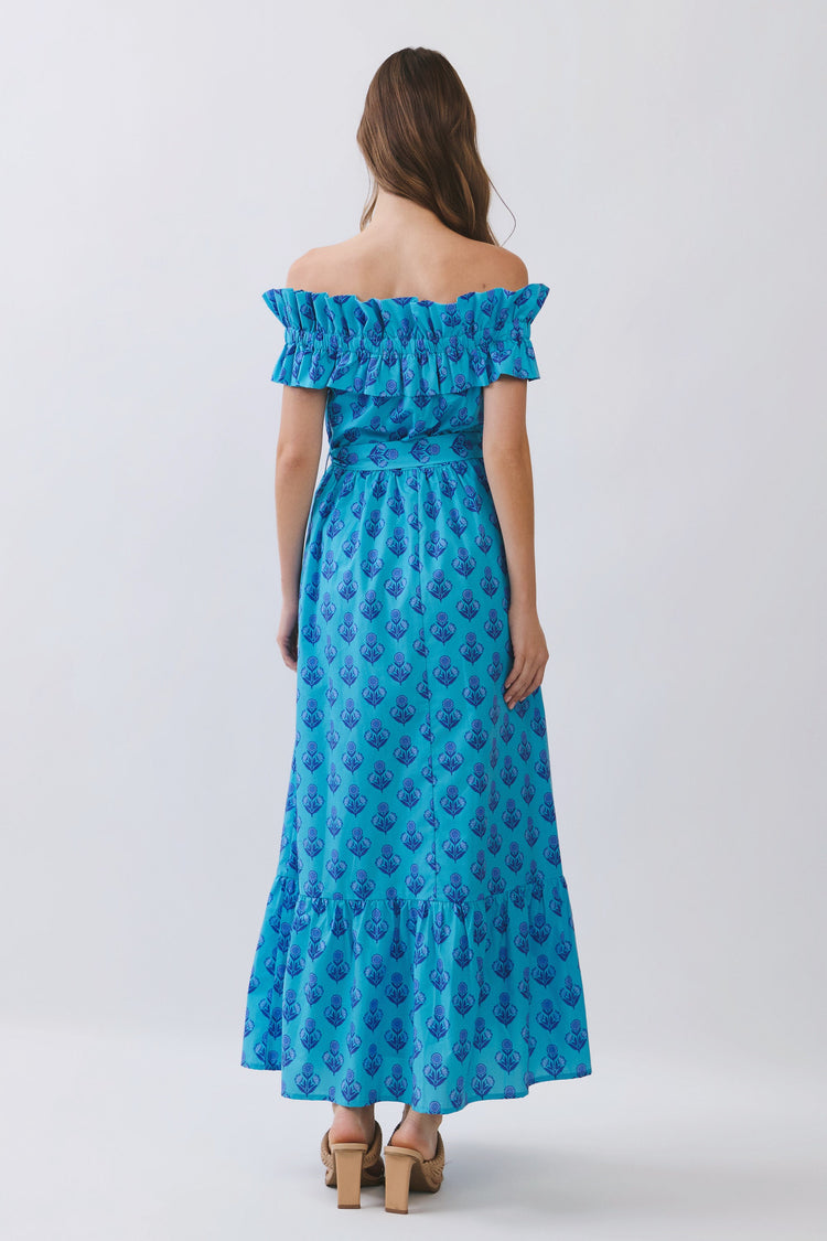 Markie Floral Ruffle Maxi Dress