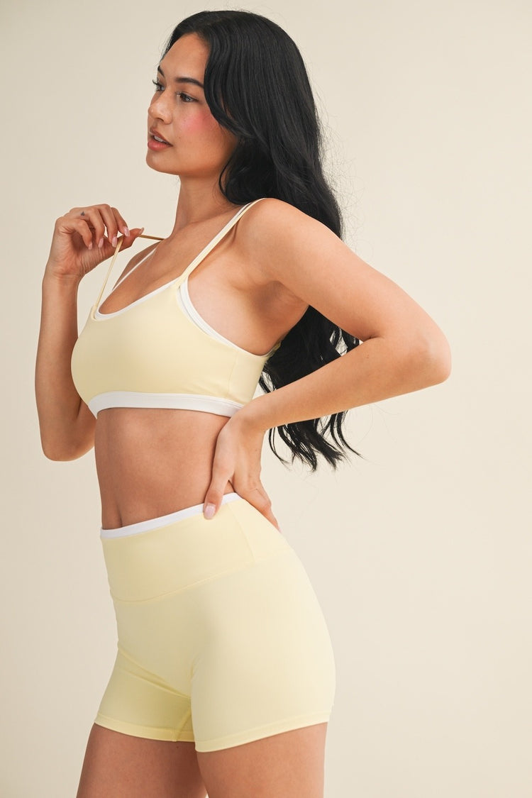 Lola Layered Active Set in Yellow/White